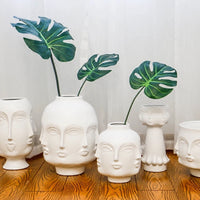 Nordic Face Ceramic Vase