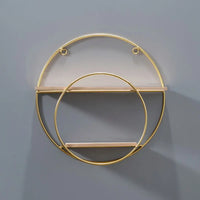 Nordic Gold Metal Wall Shelf