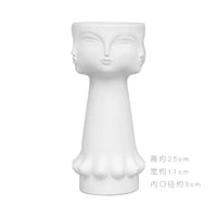 Nordic Face Ceramic Vase