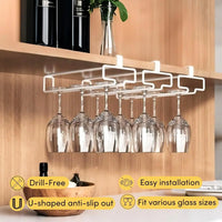 Under-Cabinet Wine Glass Rack