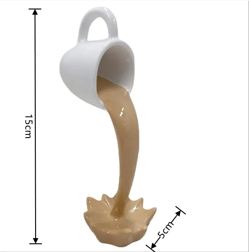 Floating Coffee Illusion Sculpture