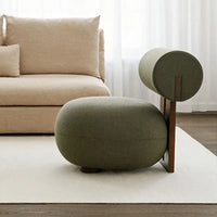 Cream Flannel Leisure Chair