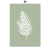Sage Leaf Geometric Canvas