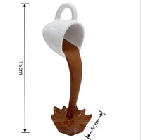 Floating Coffee Illusion Sculpture