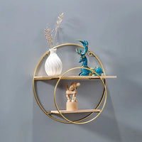Nordic Gold Metal Wall Shelf
