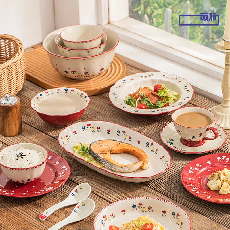 Colorful Vintage Ceramic Dinnerware