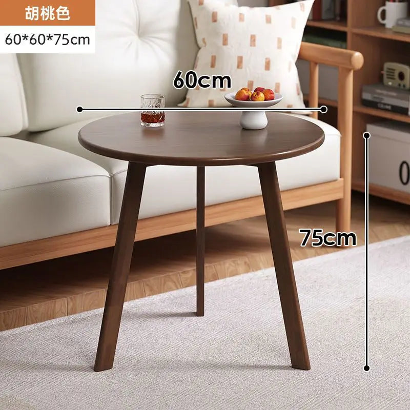 Round Rubberwood Coffee Table
