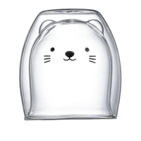 Cute Animal Double Glass