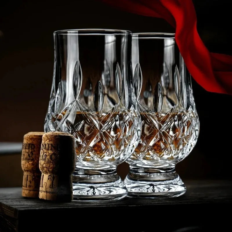 Textured Whiskey Tasting Glass Set