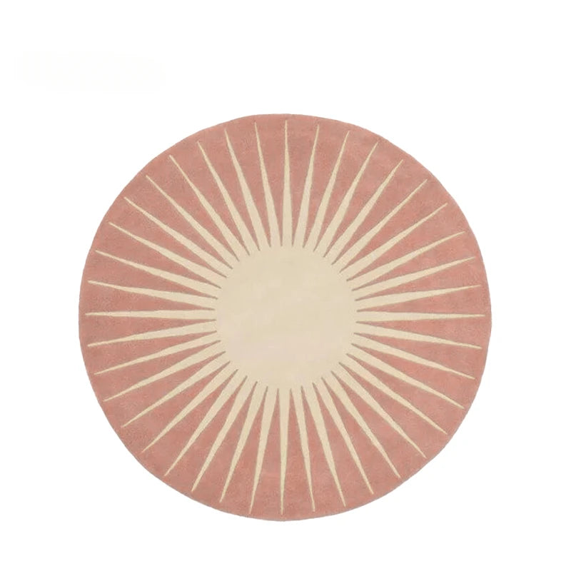 Washable Round Modern Area Rug