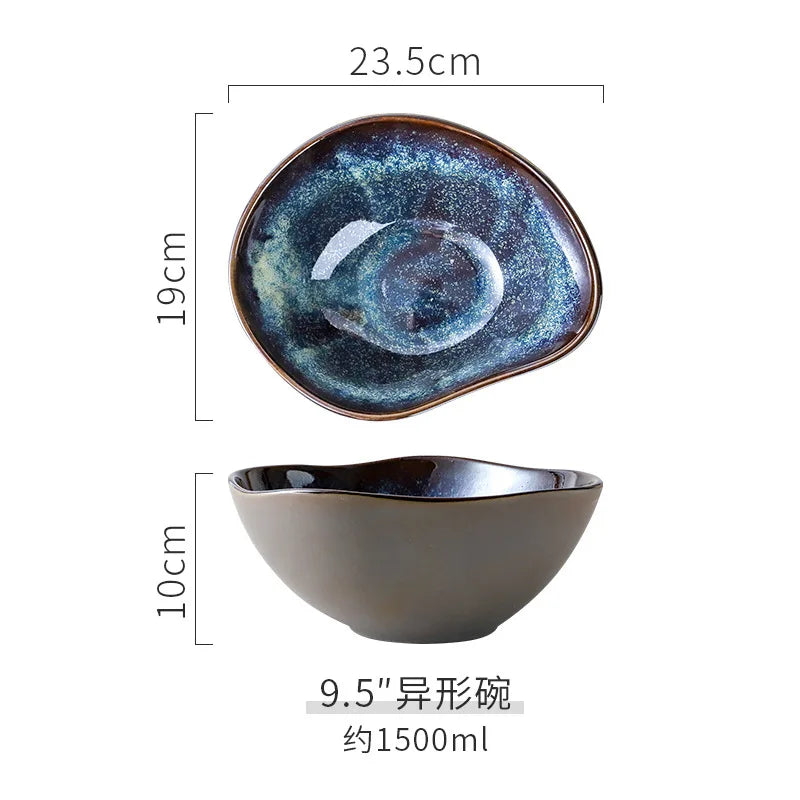 Glazed Porcelain Bowl Set