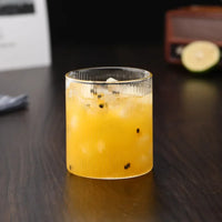 Vertical Pattern Cocktail Glasses