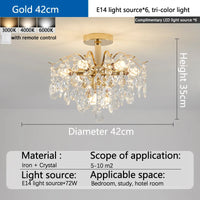 E14 Crystal Ceiling Chandelier