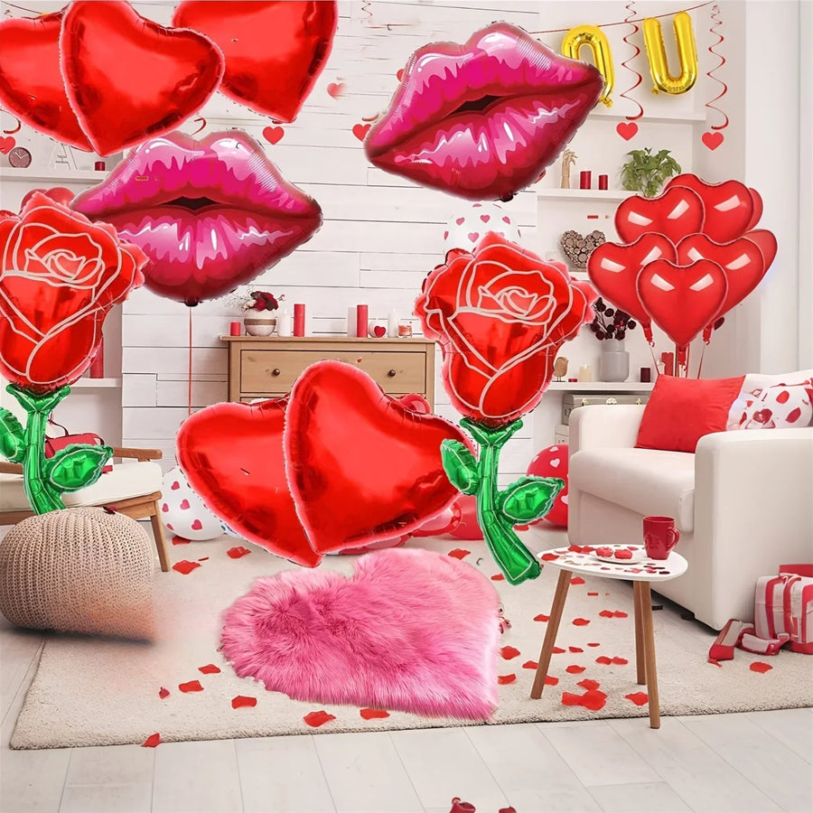 Heart Shaped Plush Accent Rug