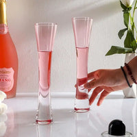 Elegant Hourglass Champagne Flute Set