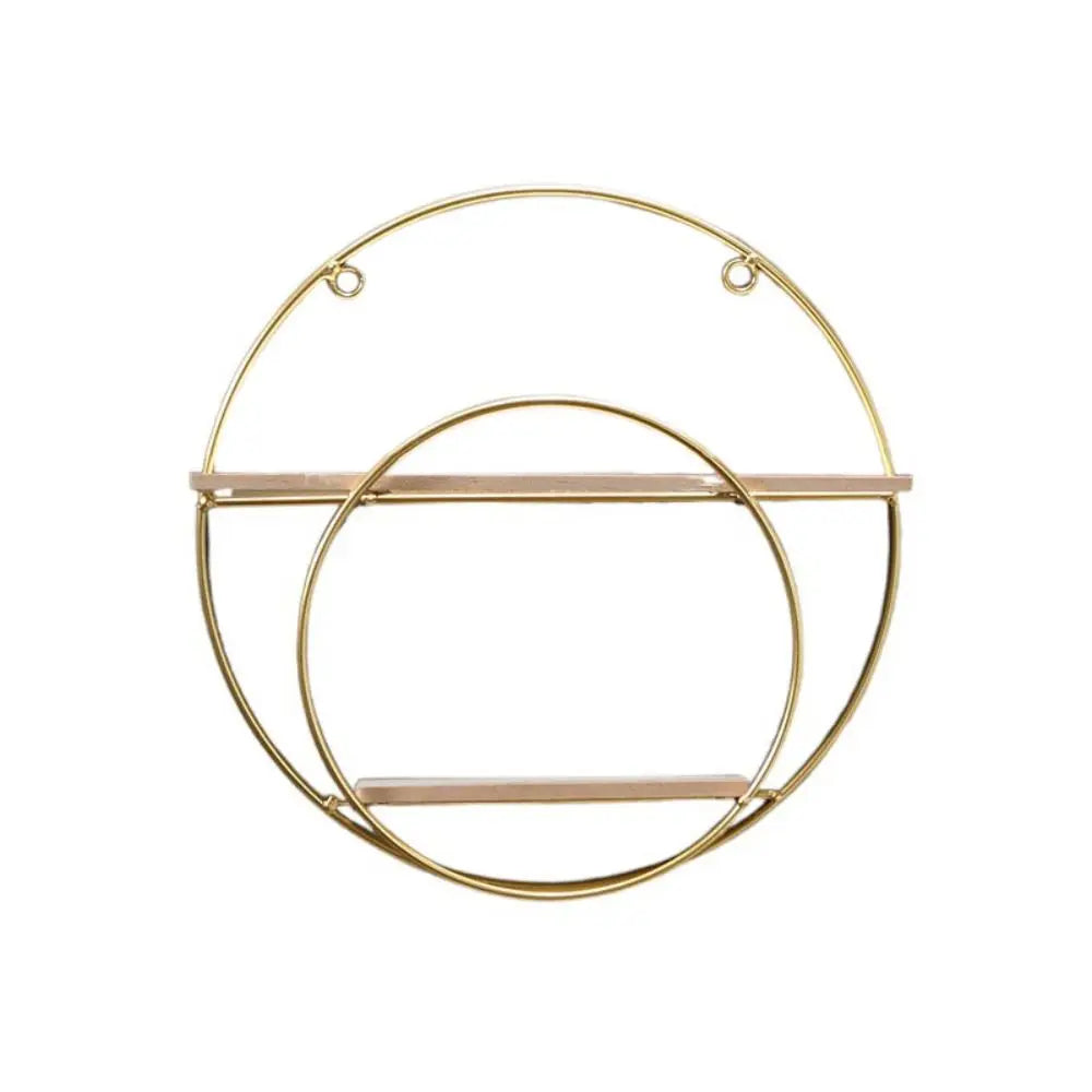 Nordic Gold Metal Wall Shelf