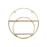 Nordic Gold Metal Wall Shelf