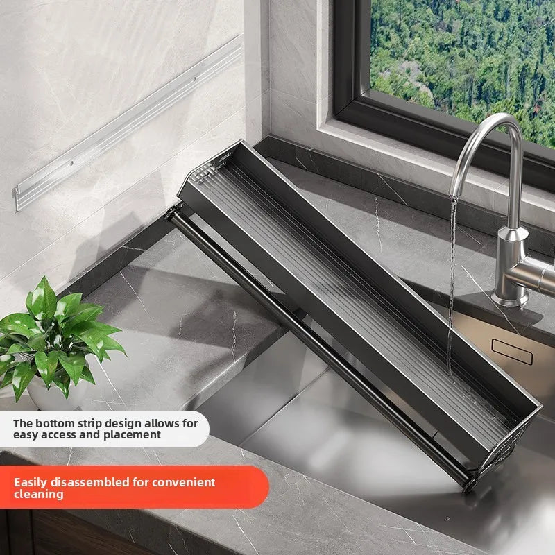 No-Drill Aluminum Kitchen Organizer