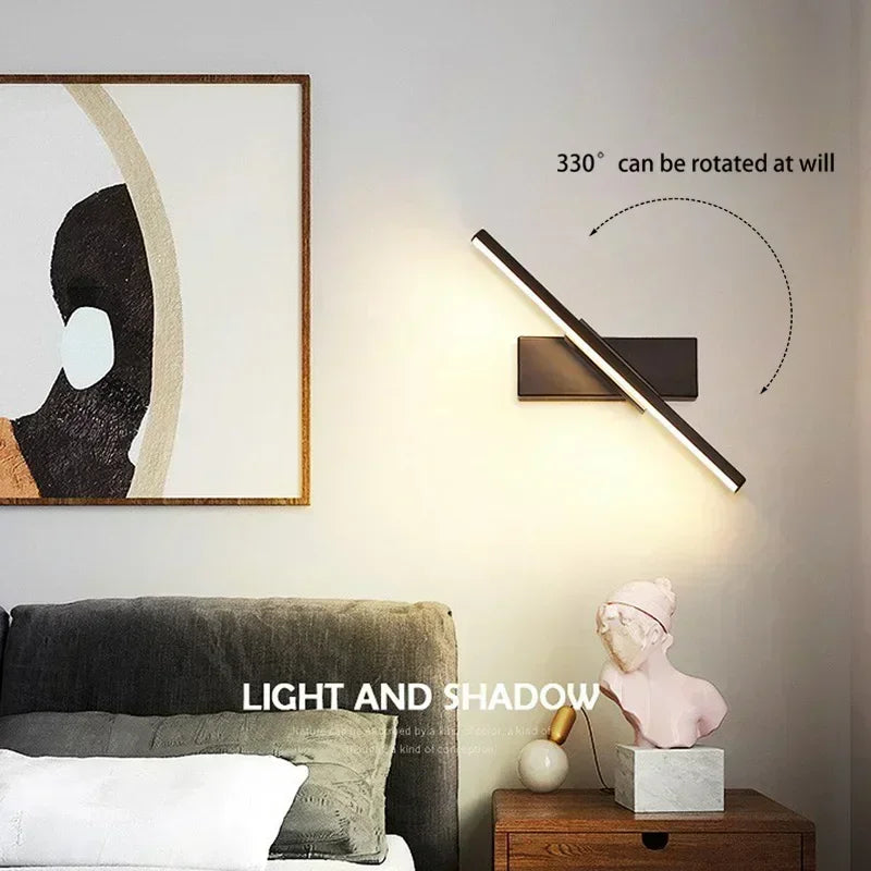 Rotatable Mirror LED Wall Light