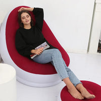 Inflatable Flocked Lounge Chair