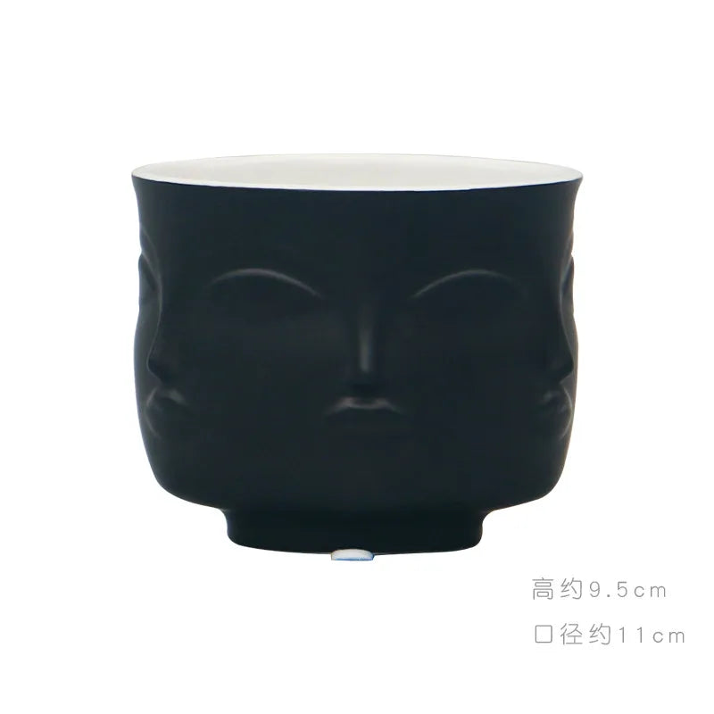 Nordic Face Ceramic Vase