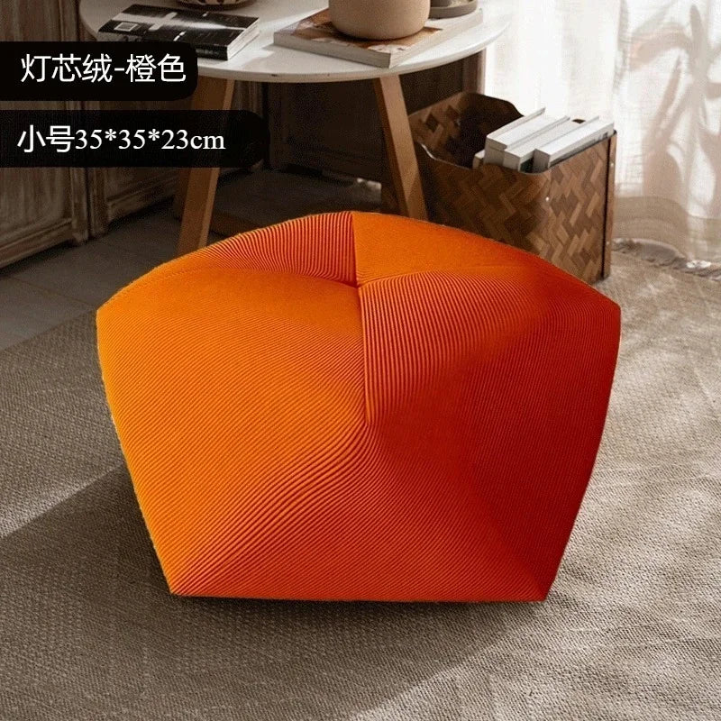 Stackable Wooden Accent Ottoman