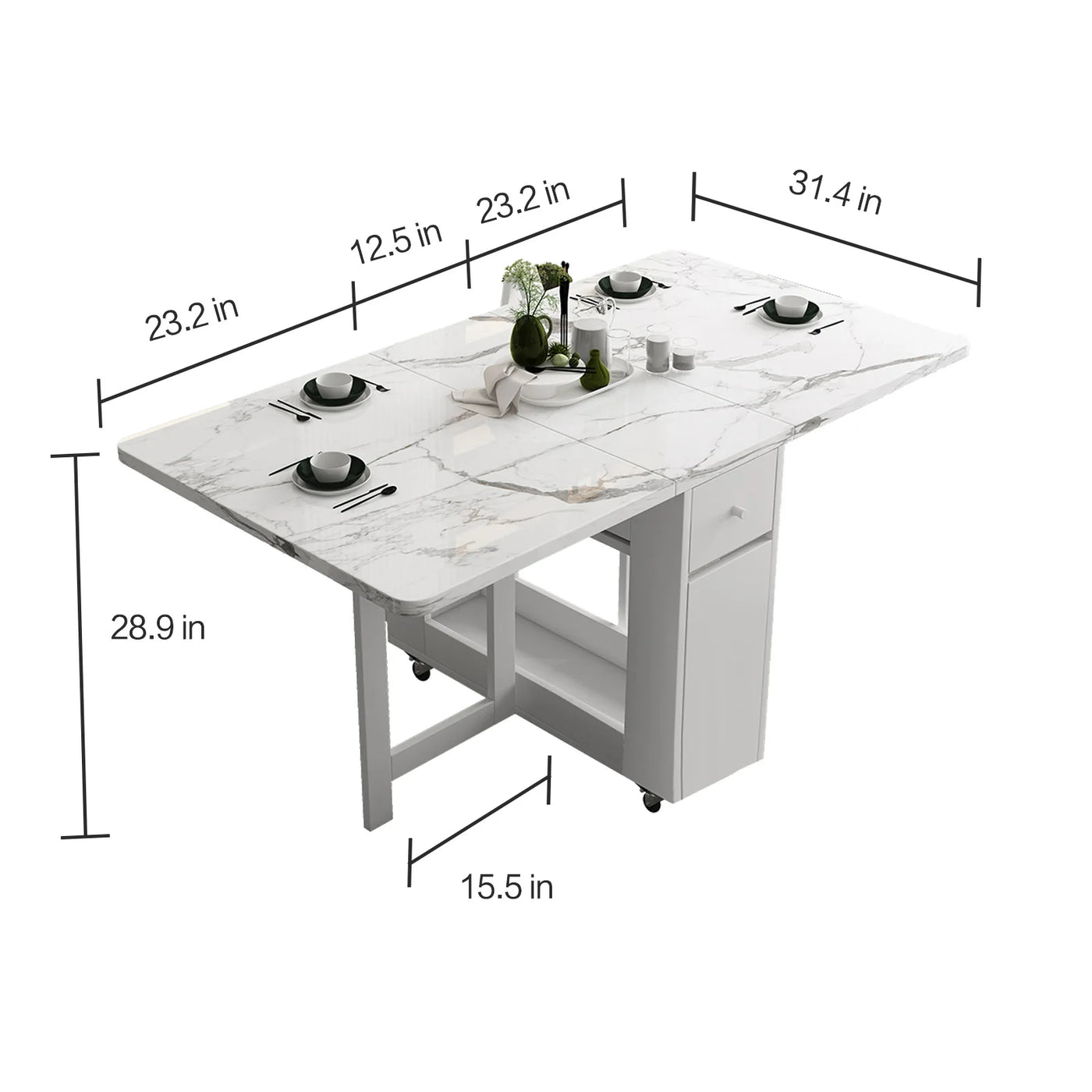 Foldable Scandinavian Dining Table
