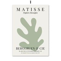 Sage Leaf Geometric Canvas