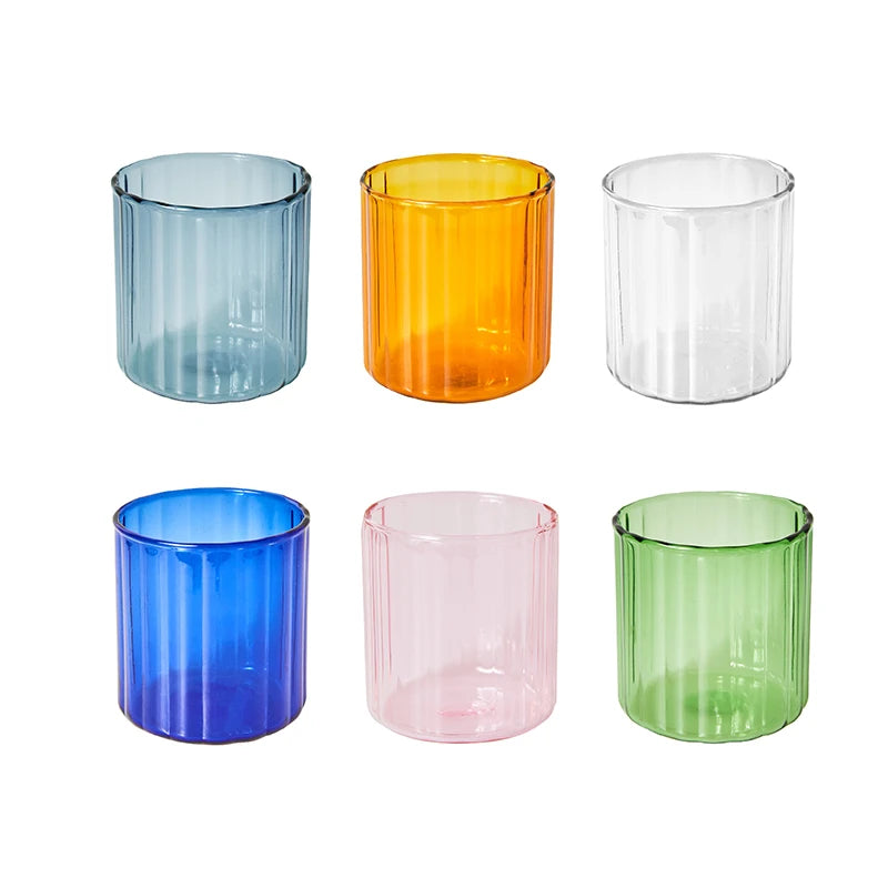 Heat Resistant Striped Glass Mug
