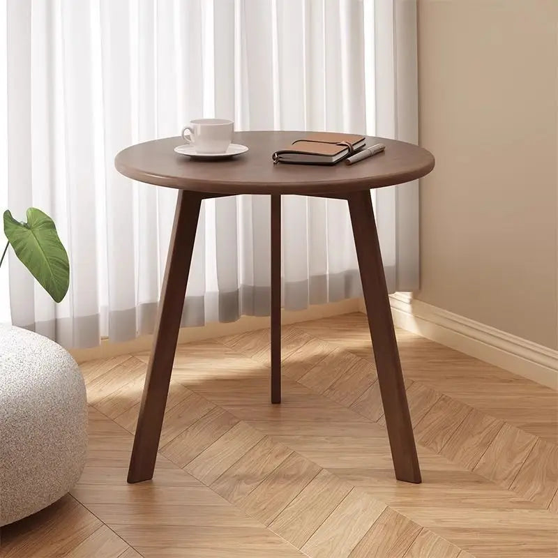 Round Rubberwood Coffee Table