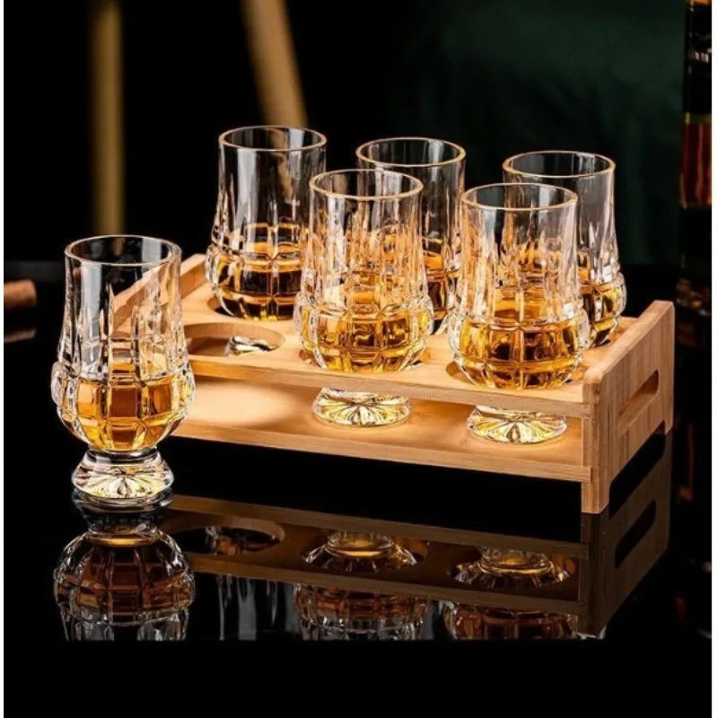 Textured Whiskey Tasting Glass Set