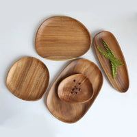 Irregular Solid Wood Serving Tray