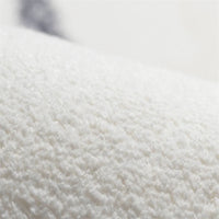 Minimalist Plaid Plush Area Rug