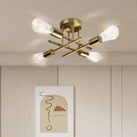 Nordic Semi-Flush Ceiling Chandelier