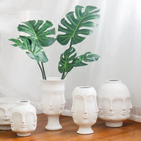 Nordic Face Ceramic Vase