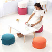 Cotton Linen Meditation Pouf