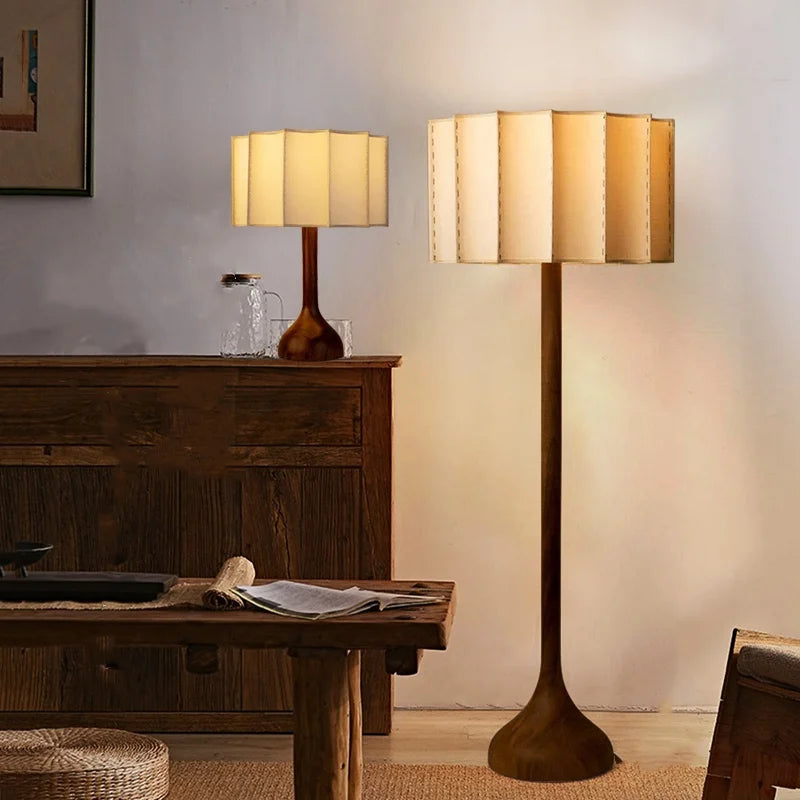 Wabi Sabi Wooden Floor Lamp