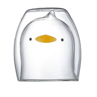 Cute Animal Double Glass