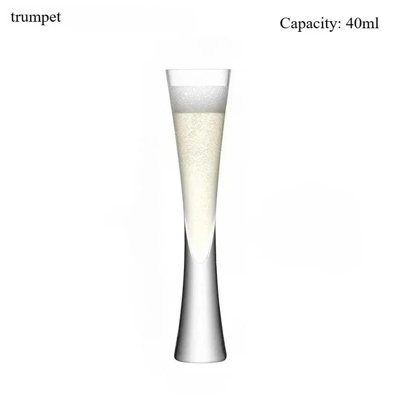 Elegant Hourglass Champagne Flute Set