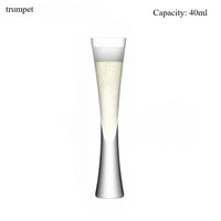 Elegant Hourglass Champagne Flute Set