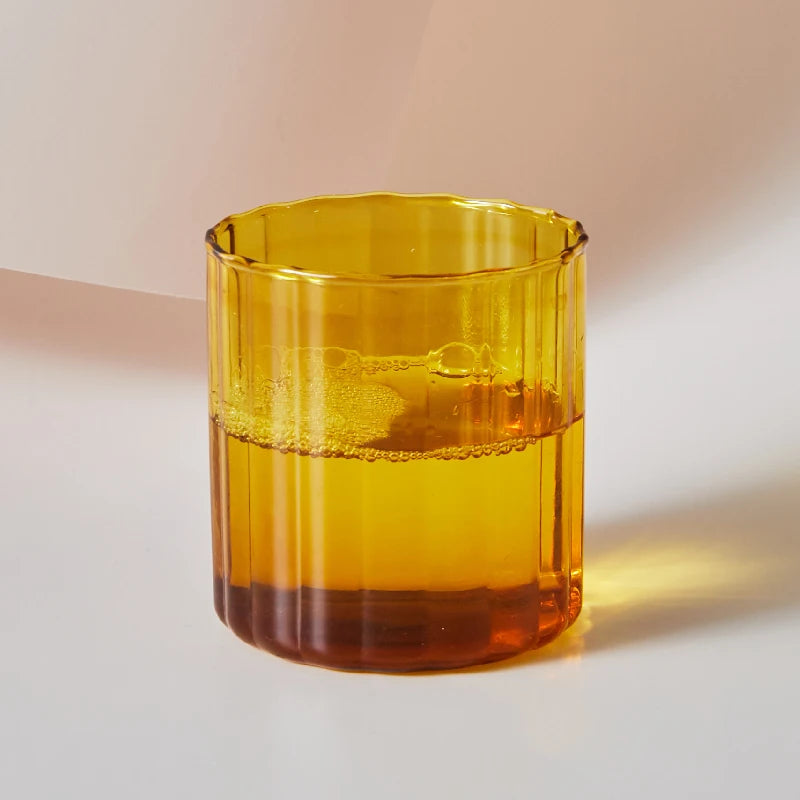 Heat Resistant Striped Glass Mug