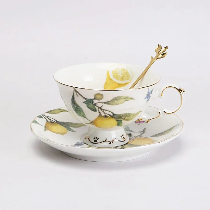 Lemon Pattern Ceramic Tableware Set