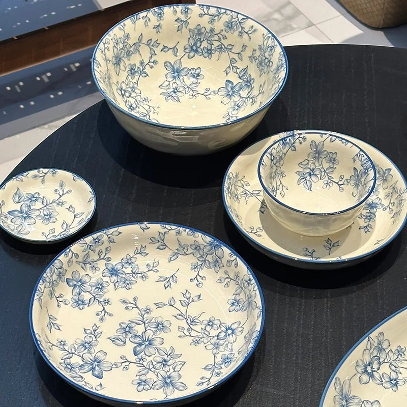 Vintage Floral Ceramic Dinnerware