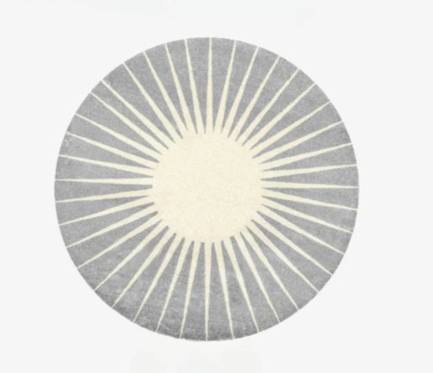 Washable Round Modern Area Rug