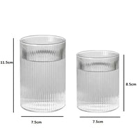 Vertical Pattern Cocktail Glasses