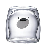 Cute Animal Double Glass