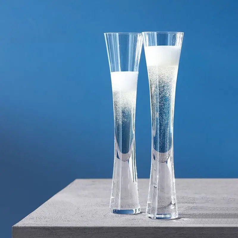Elegant Hourglass Champagne Flute Set