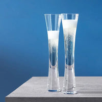 Elegant Hourglass Champagne Flute Set