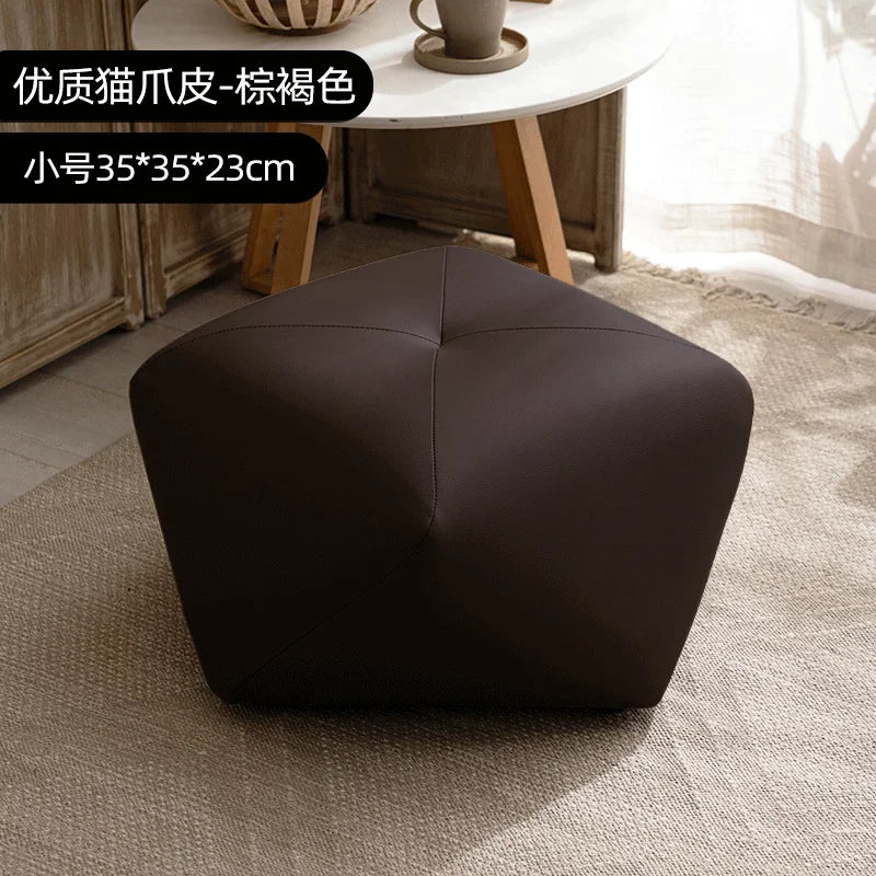 Stackable Wooden Accent Ottoman