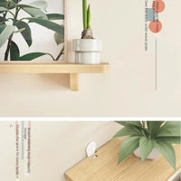 Solid Wood Floating Organizer Shelf